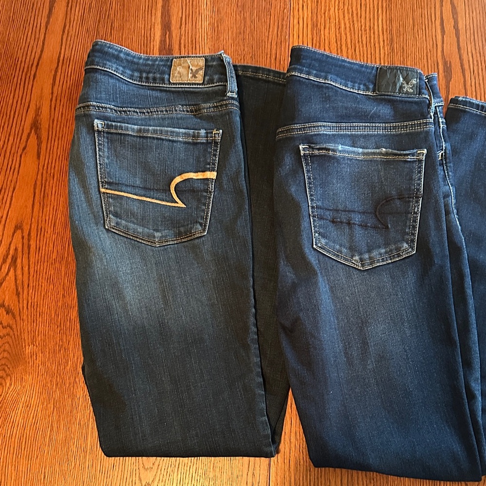 Pair of Stretch Jegging American Eagle Denim Size 10